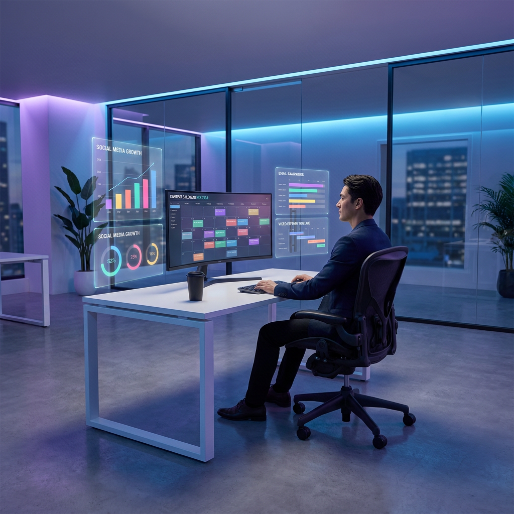 Phòng Marketing 1 Người Thời AI 2026: Hướng Dẫn Vận Hành Toàn Diện